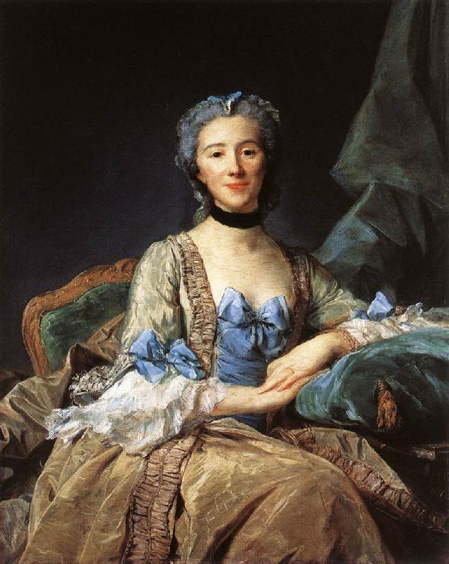 PERRONNEAU, Jean-Baptiste Madame de Sorquainville af oil painting image
